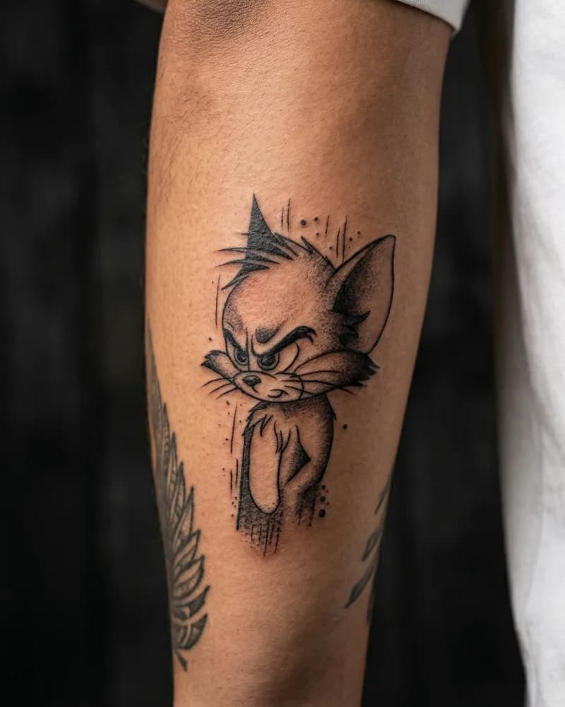 Tatuaje Tom blackwork